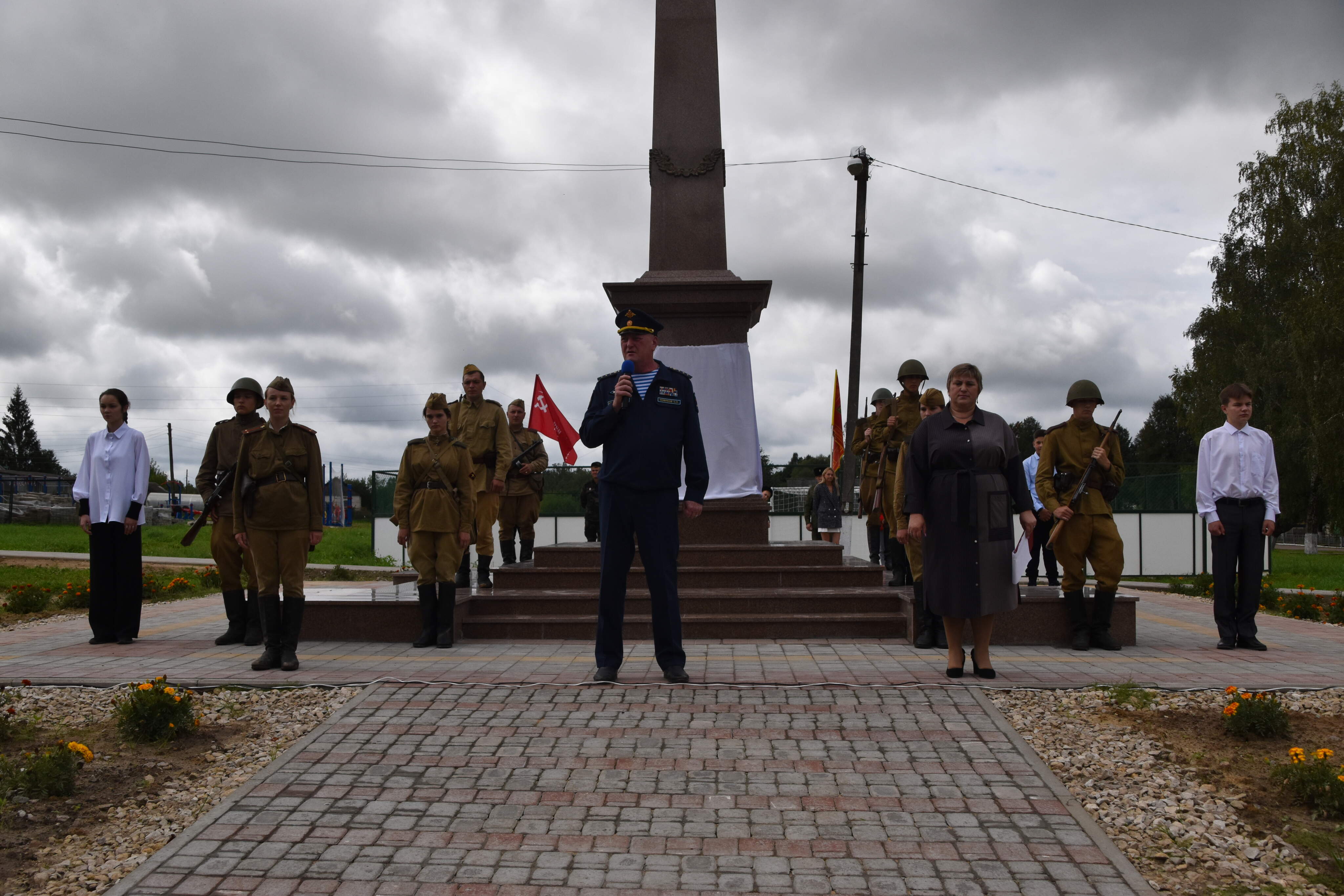 Открытие стеллы &amp;quot;Рубеж Воинской доблести&amp;quot;.